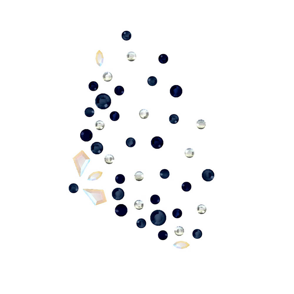 Navy Stardust Dressuur Slipjas met Swarovski