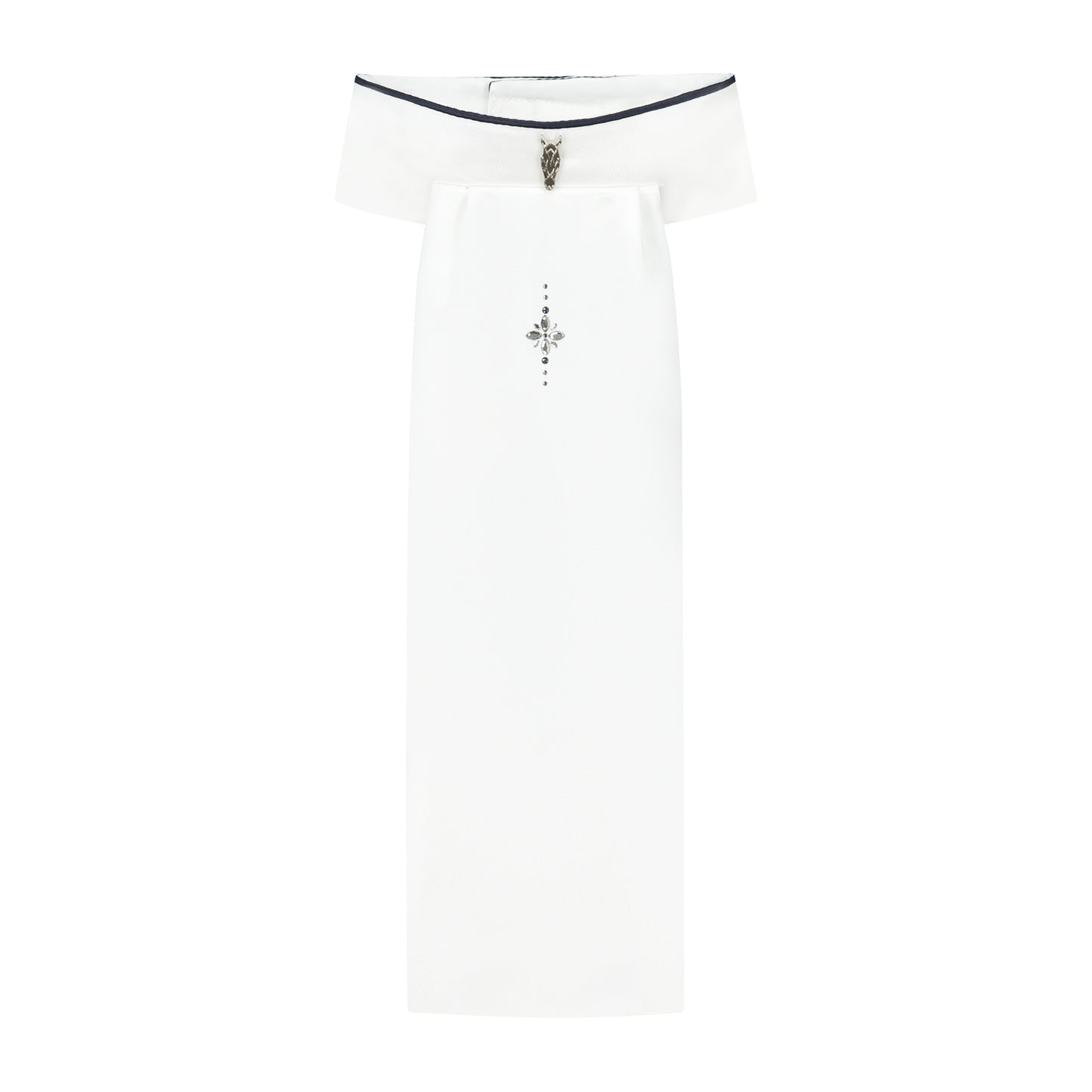 Plastron met Navy Bies