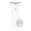 Plastron met Zwarte Bies & Champagne Details