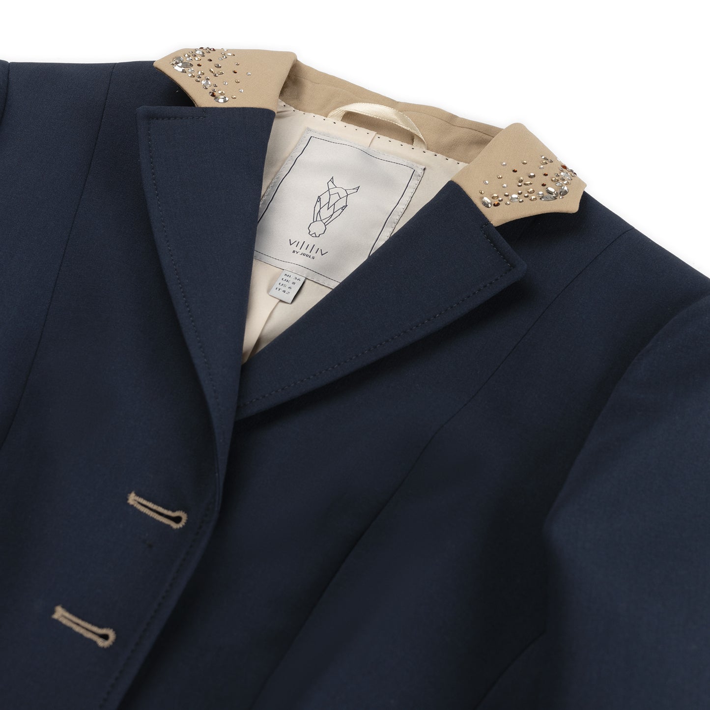 Navy wedstrijdjas - Almond