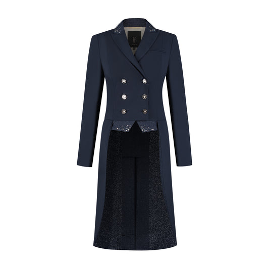 Navy Stardust Dressuur Slipjas met Swarovski