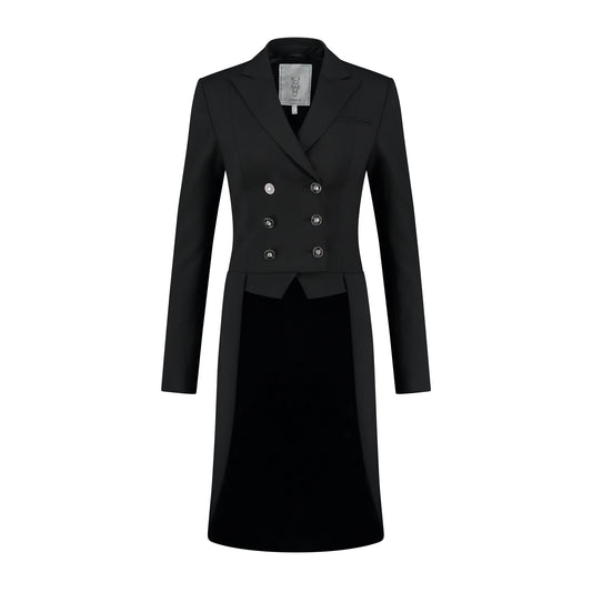 Front of JuulC Women's Shadbelly in Classic Black with tone-on-tone accents and details